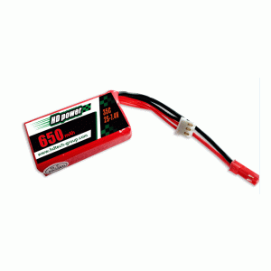 Batería lipo HD POWER 650mAh 35C 2S 7.4V