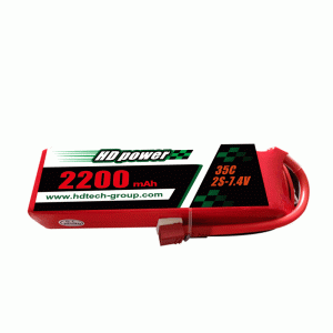 Batería lipo HD POWER 2200mAh 35C 2S 7.4V