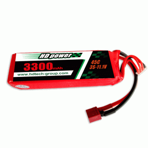 Batería de litio HD Power 3300mah 45c 3s 11,1v