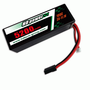 HD 5200mAh 100C 3S 11.1V Estuche rígido Batería de coche RC