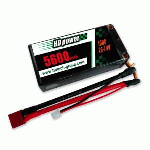 HD 5600mah 100c 2s 7,6v batería de litio de alta tensión