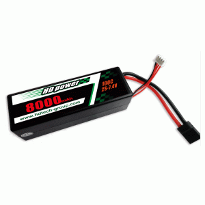 HD POWER 8000mAh 100C 2S 7.6V Estuche rígido Batería HV LiPO